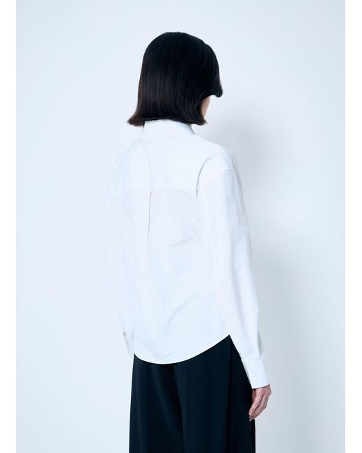 Alexander Wang White Deconstructed Button-Down Shirt