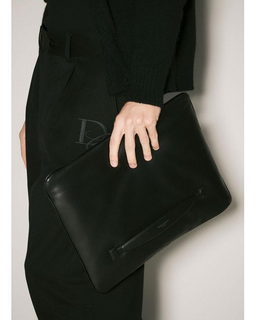 Dolce & Gabbana Black Nappa Leather Handbag for men