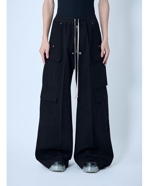 Rick Owens Blue Drkshdw Double Cargo Jumbo Belas Pants for men