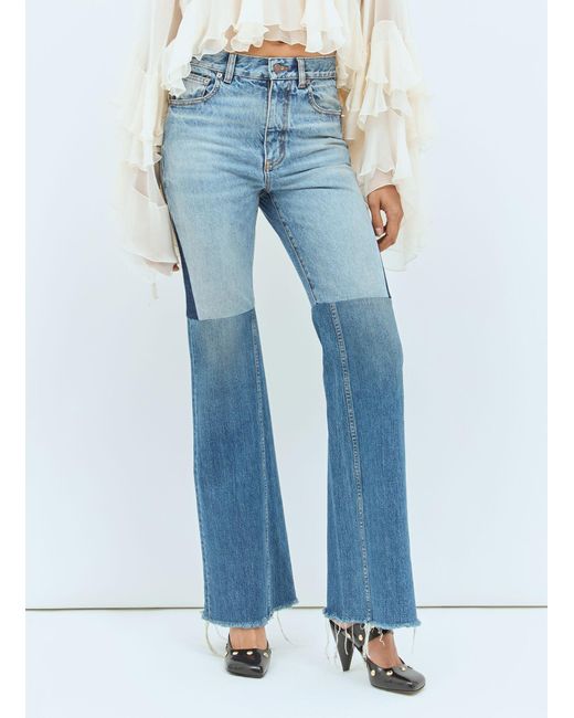 Chloé Blue Chloã Flared Patchwork Jeans