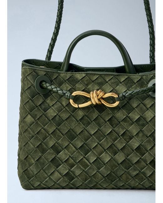 Bottega Veneta Blue Small Andiamo Handbag