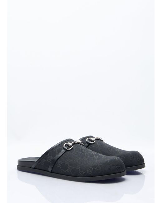 Gucci Black Horsebit Mules for men