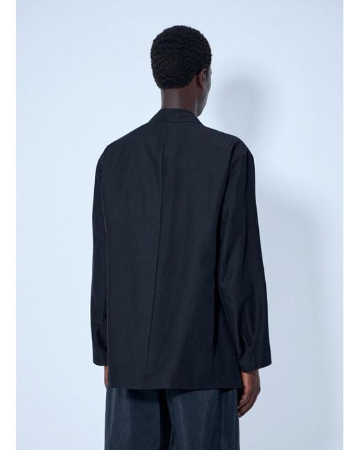 Ssstein Blue Single Breasted Jacket for men