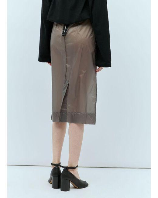 Maison Margiela Gray Inside Out Skirt