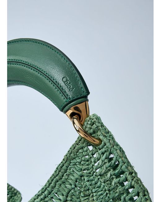 Chloé Green Summer Banana Hobo Shoulder Bag