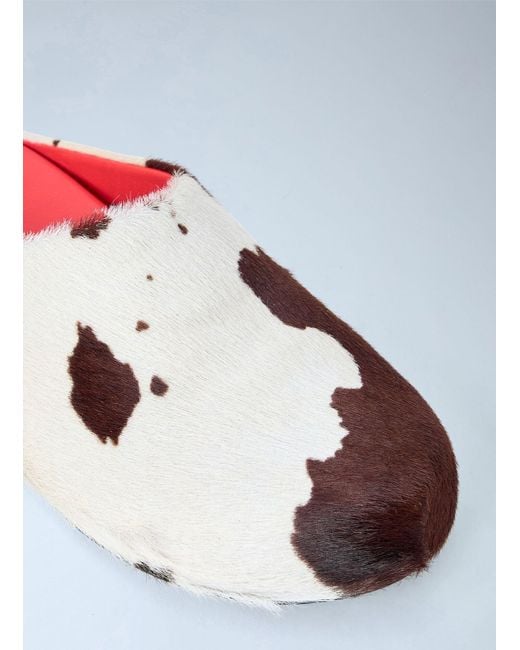Marni White Fussbett Sabot for men