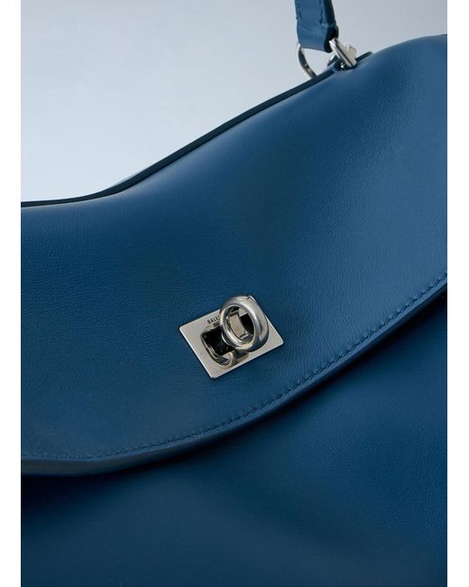 Balenciaga Blue Rodeo Medium Top Handle Bag