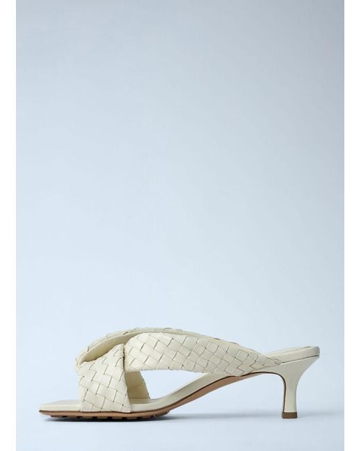 Bottega Veneta Blue Riva Mule Sandals