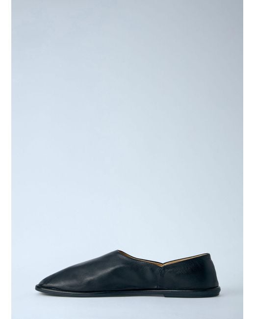 The Row Black Canal Slip On Flats for men