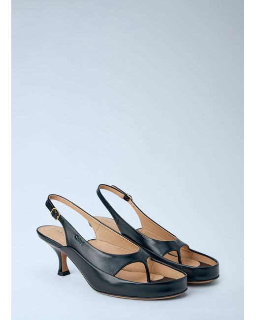 Chloé Blue Chloé Junie Heeled Sandals