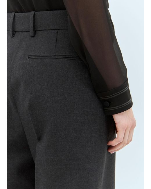 Gucci Black Wool Tailored Pants