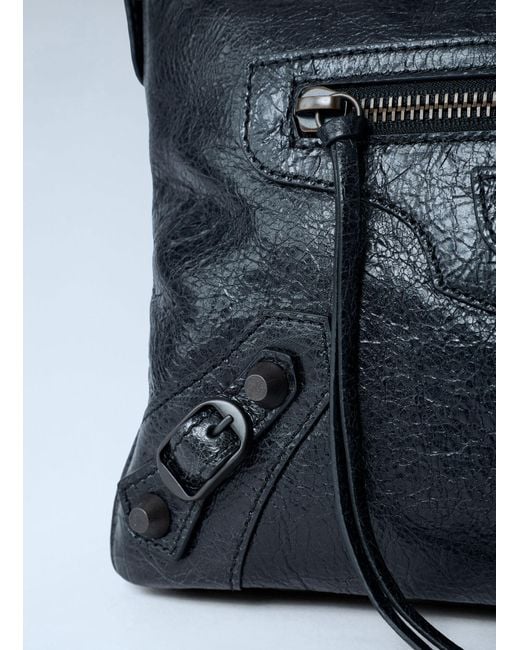 Balenciaga Blue Small Le City Motorcycle Shoulder Bag for men
