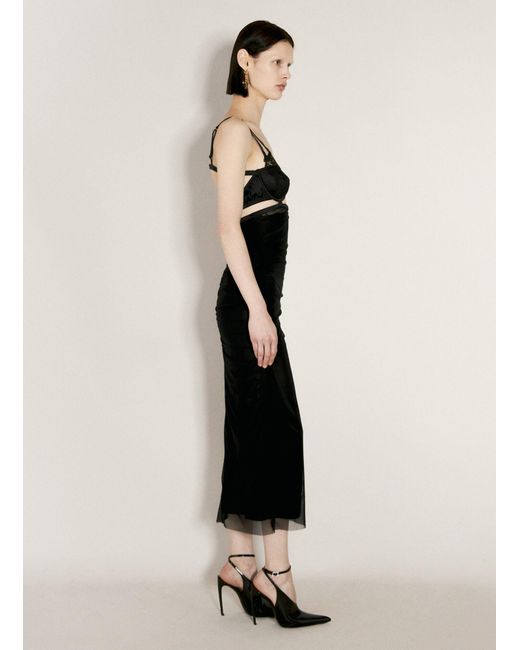 Dolce & Gabbana Natural Tulle Calf-length Dress