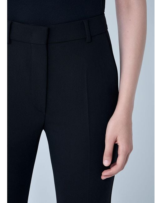Sportmax Blue Stretch-finish Pants