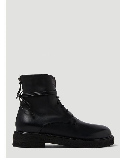 Marsèll Leather Parrccua Lace Up Boots in Black | Lyst
