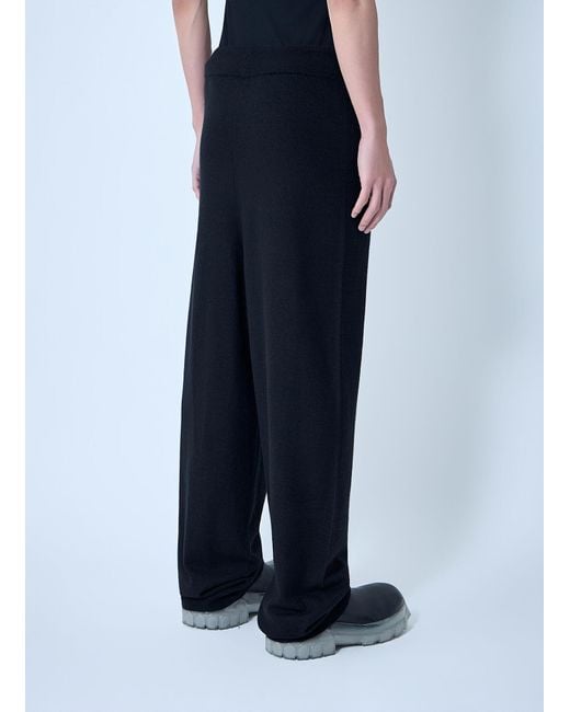 Rick Owens Blue Drawstring Track Pants for men