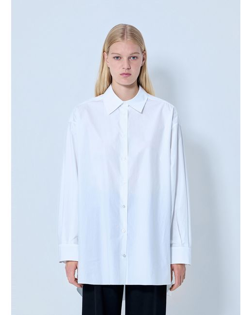 The Row White Luka Cotton Shirt