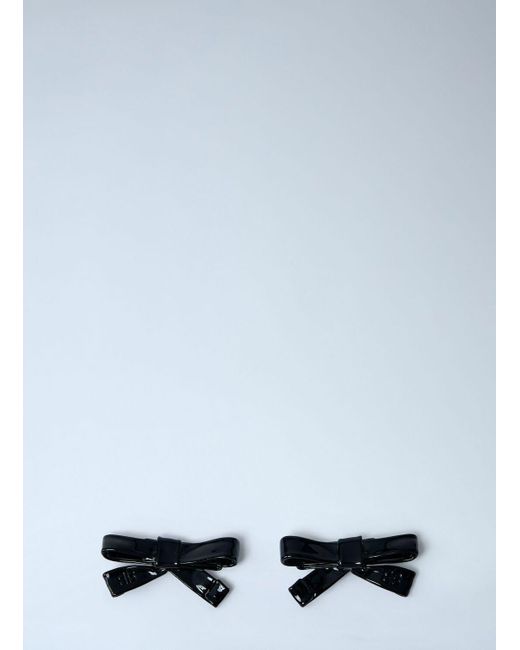 Balenciaga White Bow Earrings