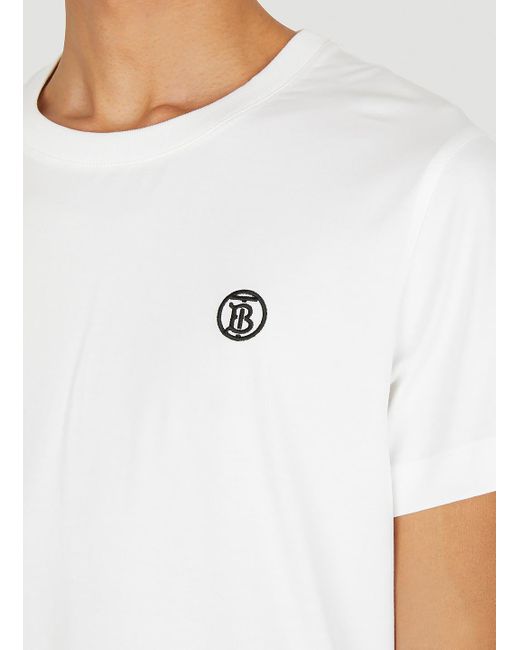 Burberry Men's Embroidered Monogram T-Shirt