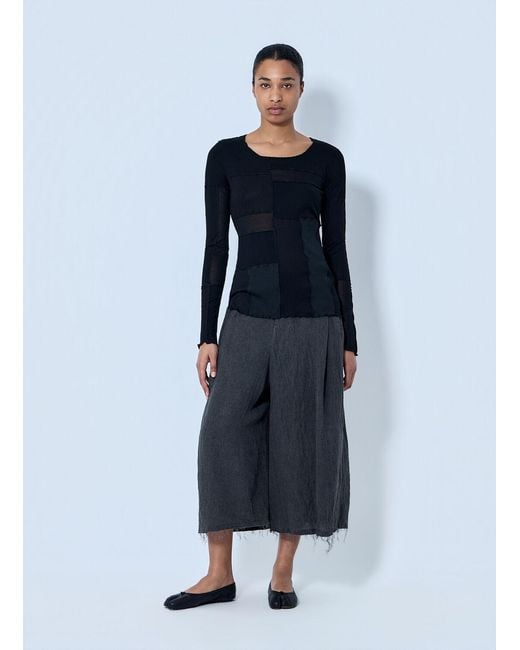Limi Feu Blue Patchwork Long T-shirt