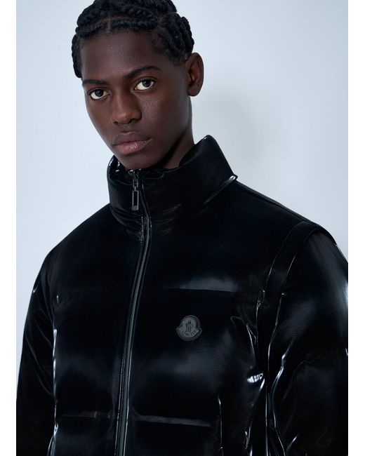 Moncler x A$AP ROCKY White Moncler X A$ap Rocky Reversible Throttle Short Down Jacket for men
