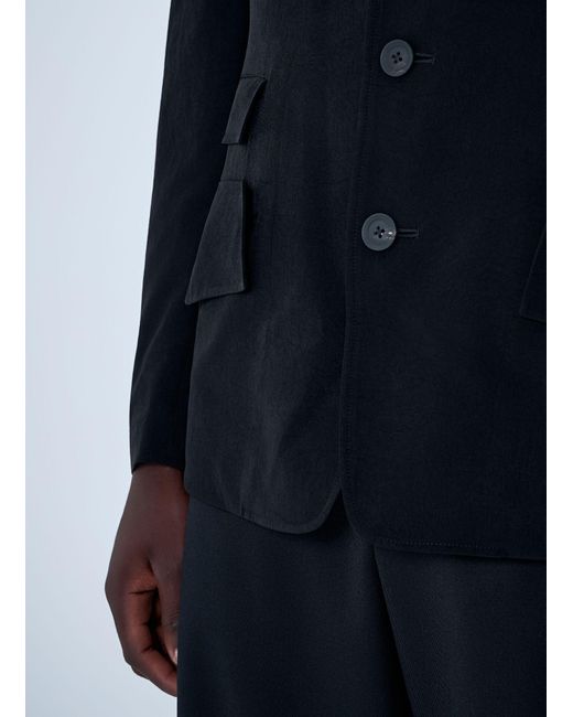 Yohji Yamamoto Blue Tuxedo Flap Jacket for men