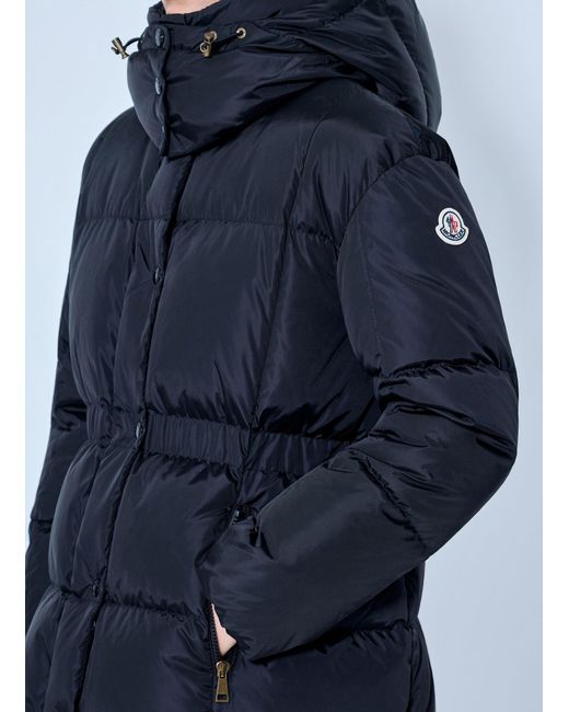 Moncler Blue Agneux Hooded Short Down Jacket