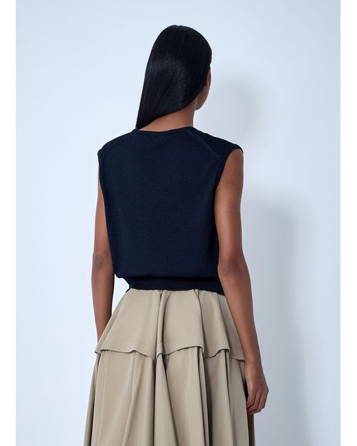 Bottega Veneta Blue Cotton-And-Viscose Twinset