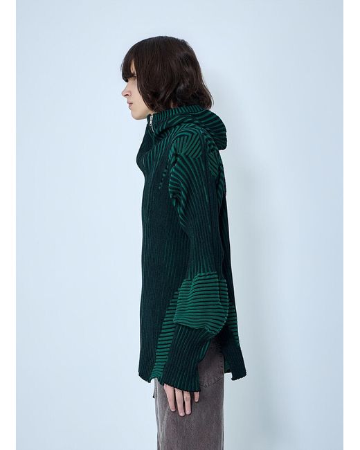 LUEDER Green Healer Knit Zip Jacket