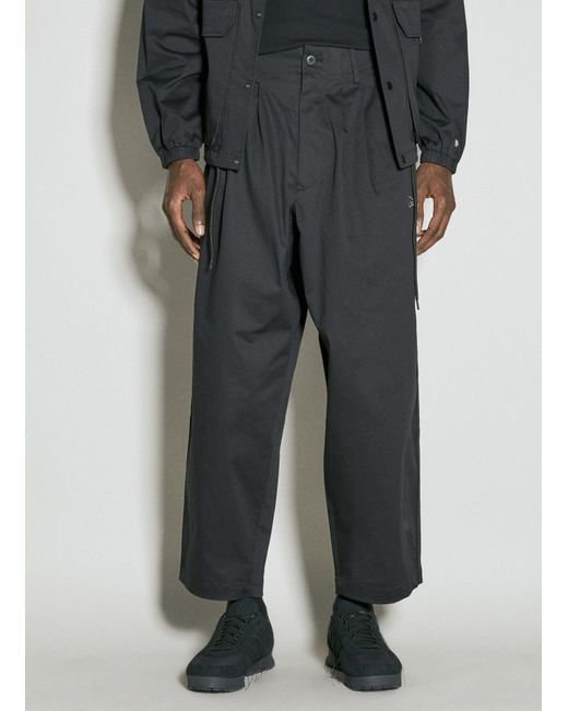 Yohji Yamamoto Gray X Ne Side Tape Pants for men
