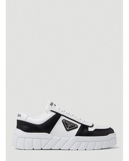 Prada White Monochrome Sneakers