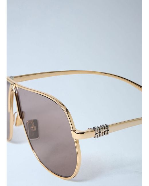 Miu Miu Gray 0Mu A56S Miu Ombre Sunglasses
