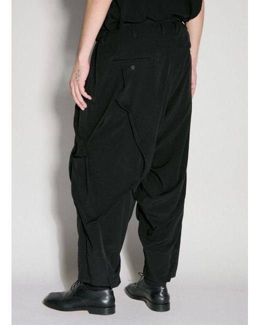 Yohji Yamamoto Black Random Truck Pants for men