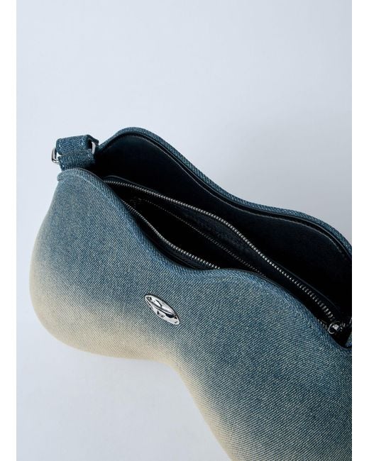 DIESEL Blue Play Double-D Shoulder Bag