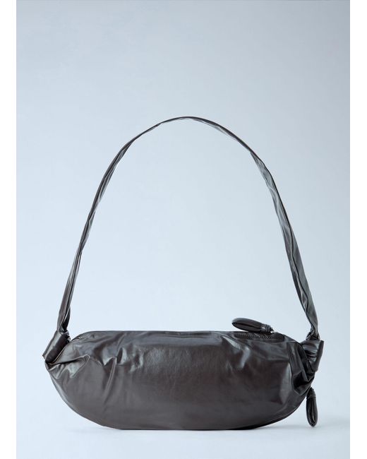 Lemaire Blue Medium Soft Croissant Bag