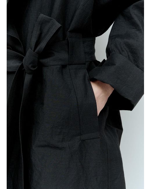 Issey Miyake Black Shaped Membrane Coat