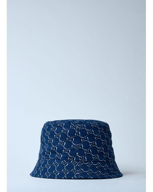 Gucci Blue Gg Bucket Hat for men