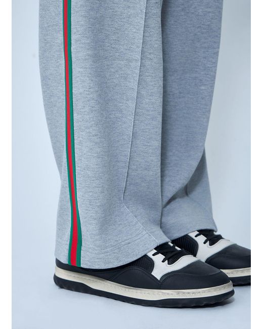 Gucci Blue Logo Motif Track Pants for men