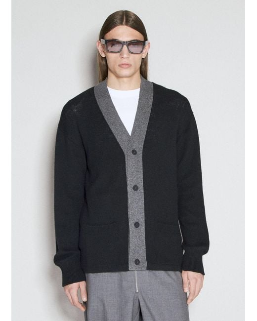 Prada Black Cashmere Cardigan for men