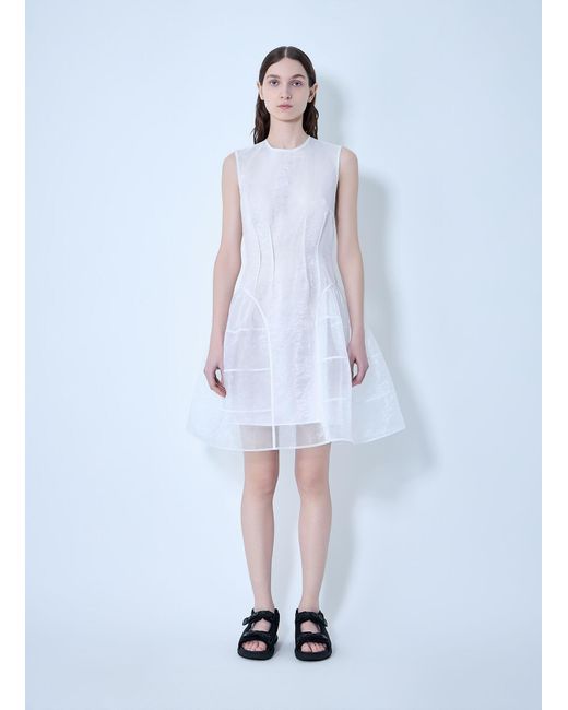 CECILIE BAHNSEN Blue Claudie Fitted Dress