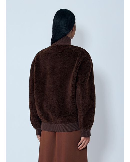 Prada Brown Fleece Jacket