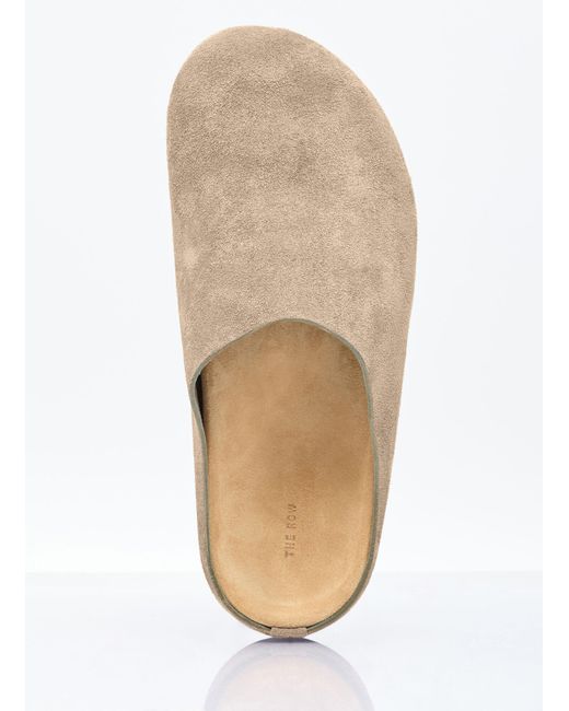 The Row White Hugo Mules