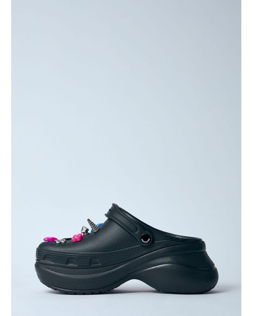 Balenciaga Blue Crocsâ„ Platform Mules