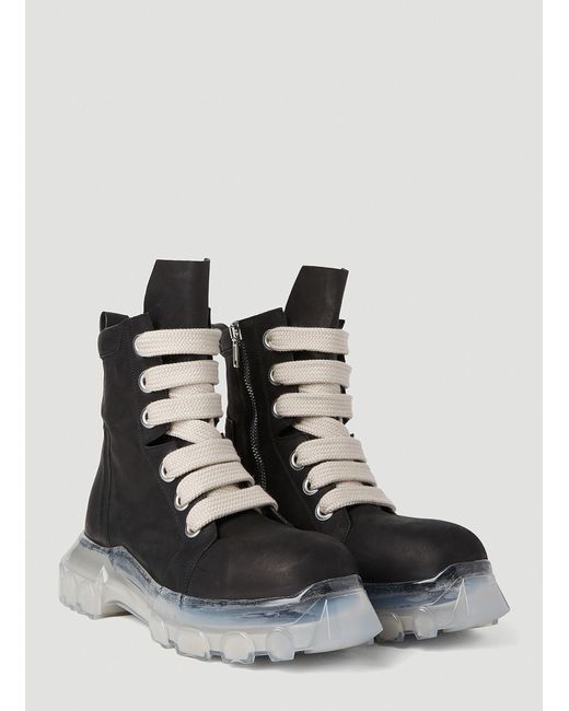 Rick Owens Bozo Tractor Boots in Black for Men | Lyst