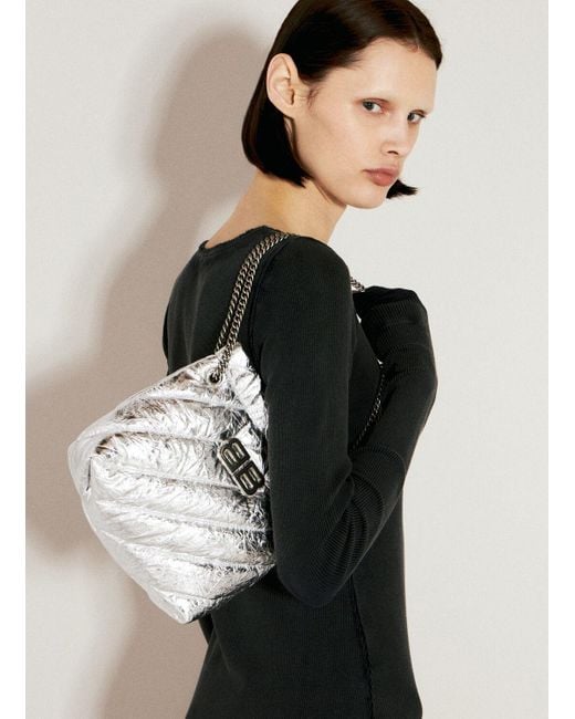 Balenciaga Black Crush Tote Xs Shoulder Bag