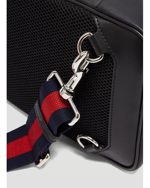 Gucci Gg Supreme Web Belt Cross Body Bag in Black for Men Lyst UK