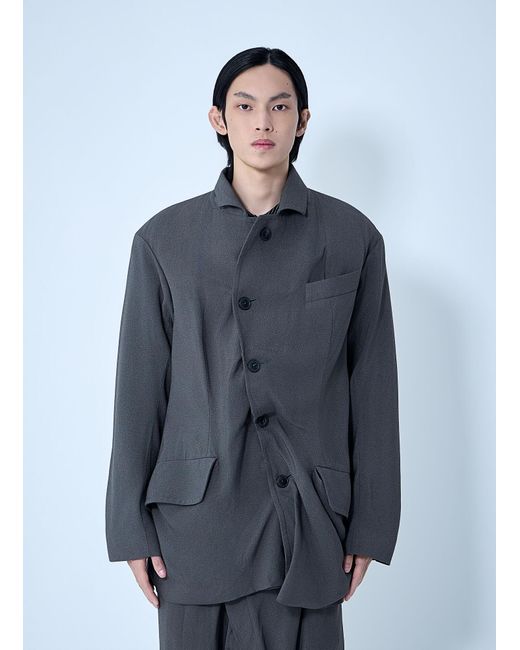 Vivienne Westwood Blue Asymmetrical Wool Blazer for men