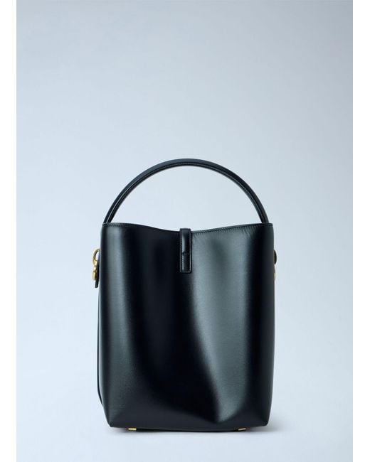 Saint Laurent Blue Le 37 Leather Bucket Bag