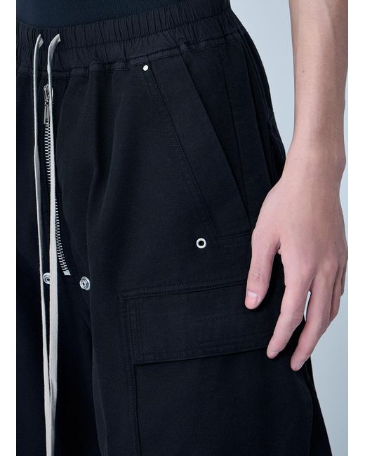 Rick Owens Blue Drkshdw Double Cargo Jumbo Belas Pants for men