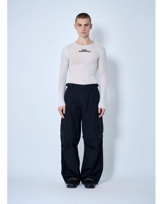 032c Blue Intermission Cargo Pants for men